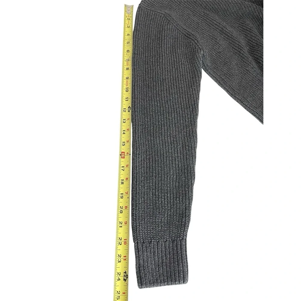 Men's Flint And Tinder Bolinas Recycled Cotton Crewneck Sweater Charcoal Grey XS